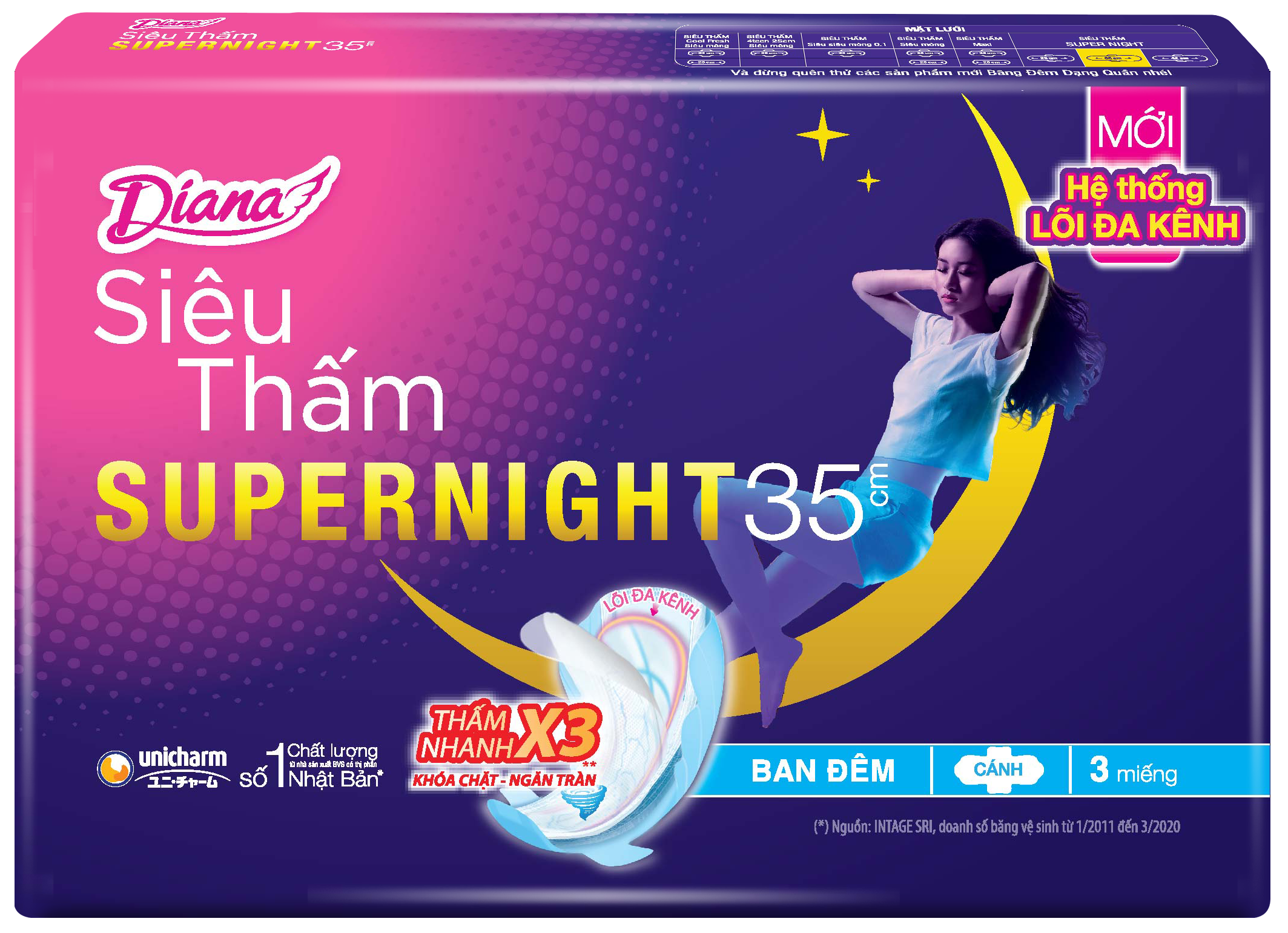 Diana Super Night Siêu Ban Đêm 35cm